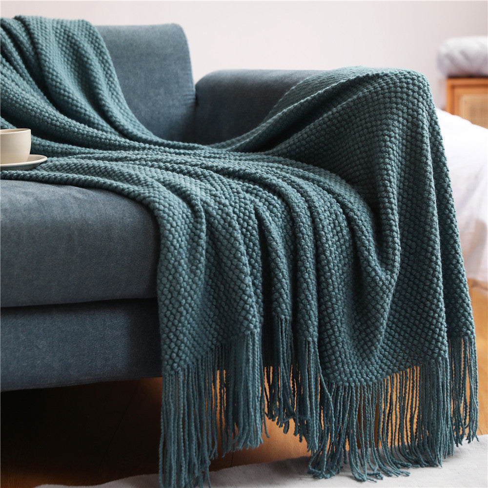 Grid Knitted Blankets